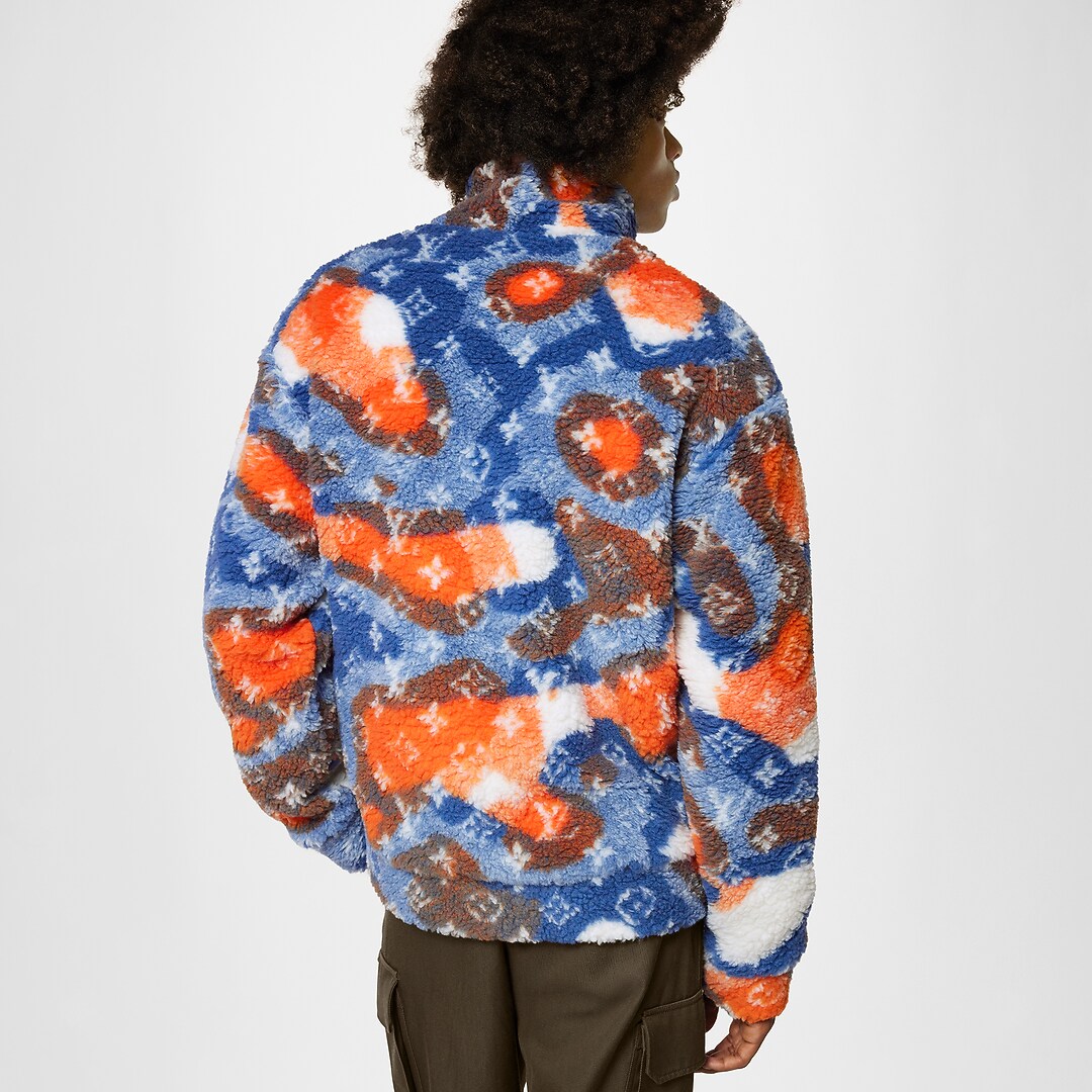 Jacquard Camo Fleece Blouson Men ReadytoWear LOUIS VUITTON